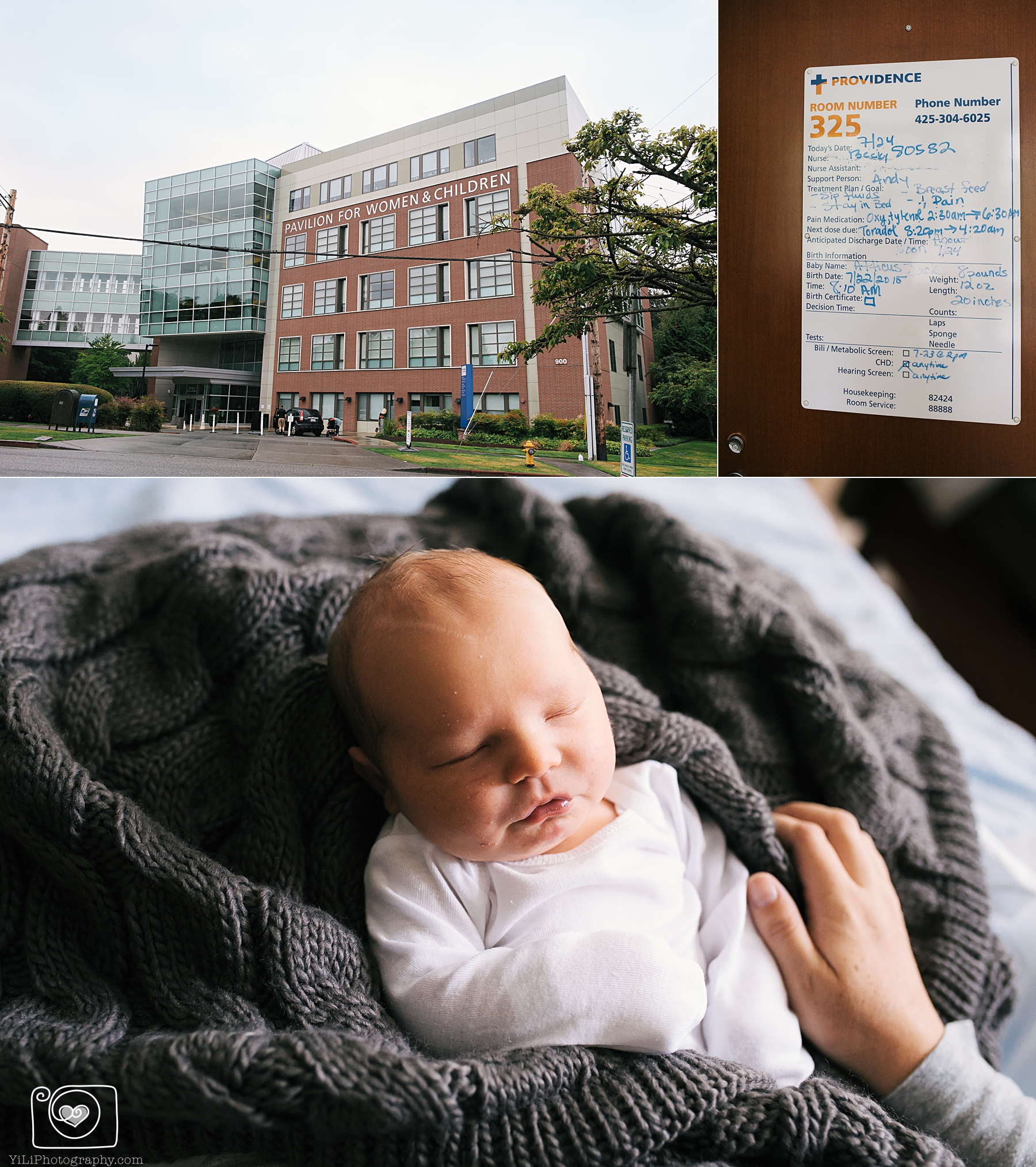 seattle hospital baby photography