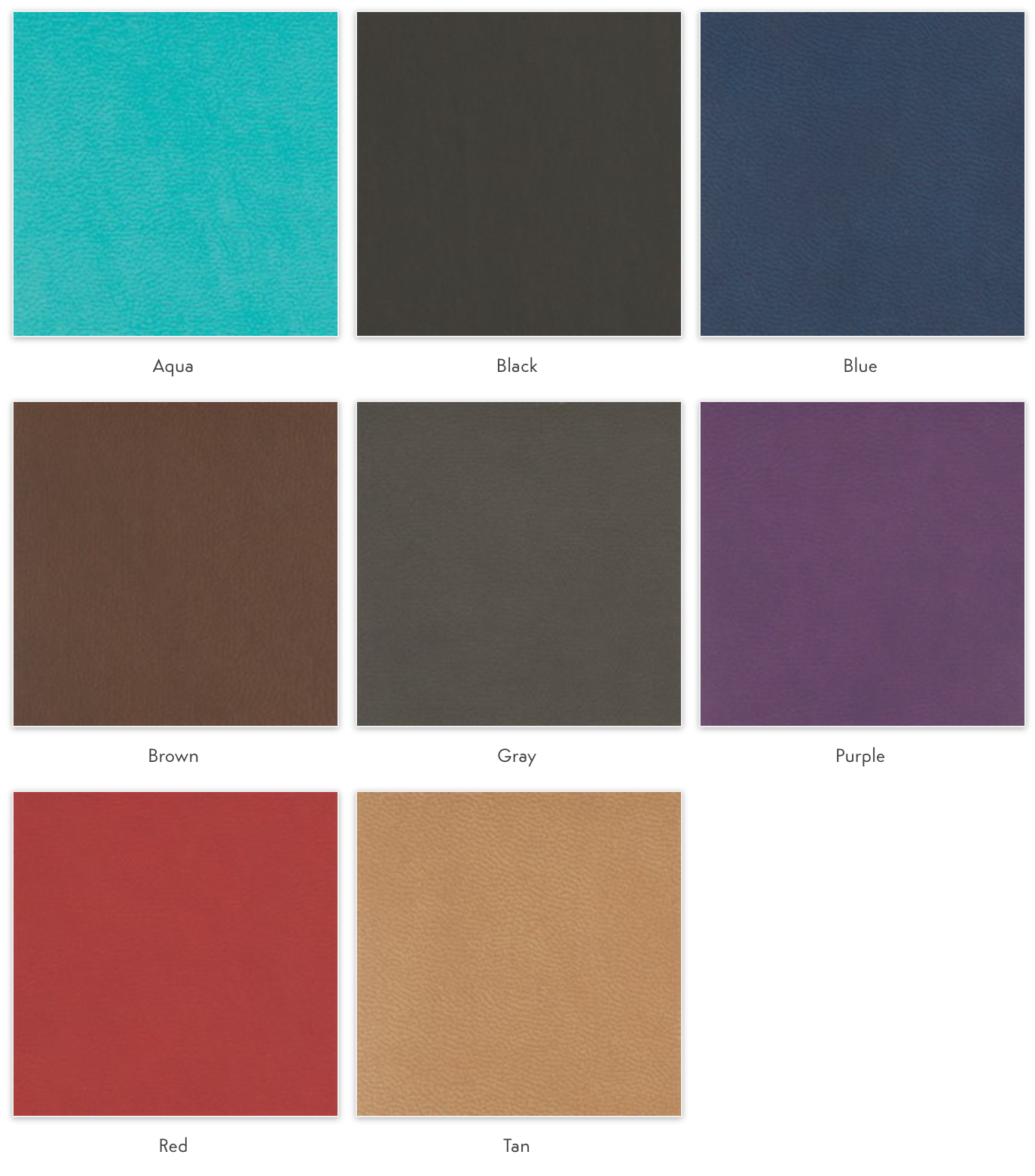 vegan leather colors