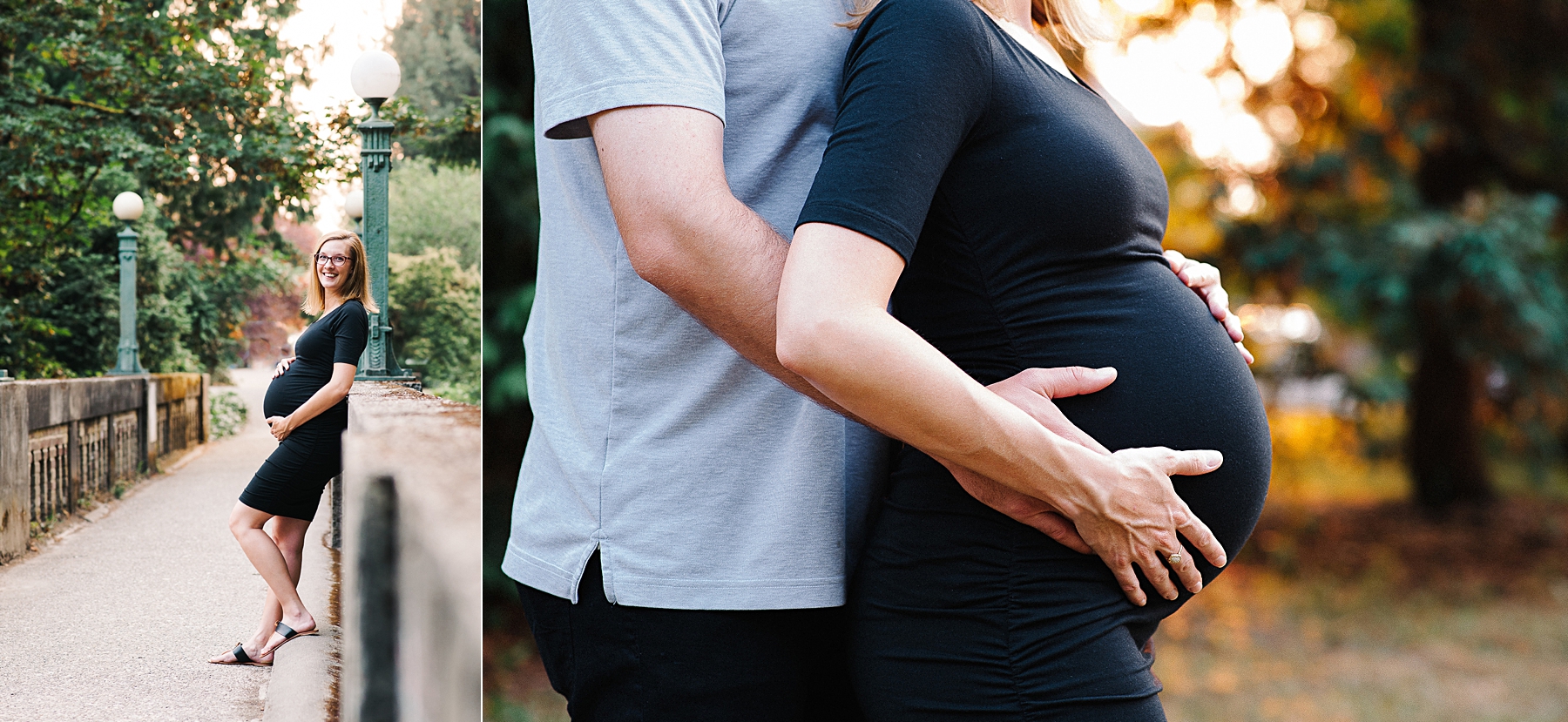 bump photos on footbridge in seattle arboretum