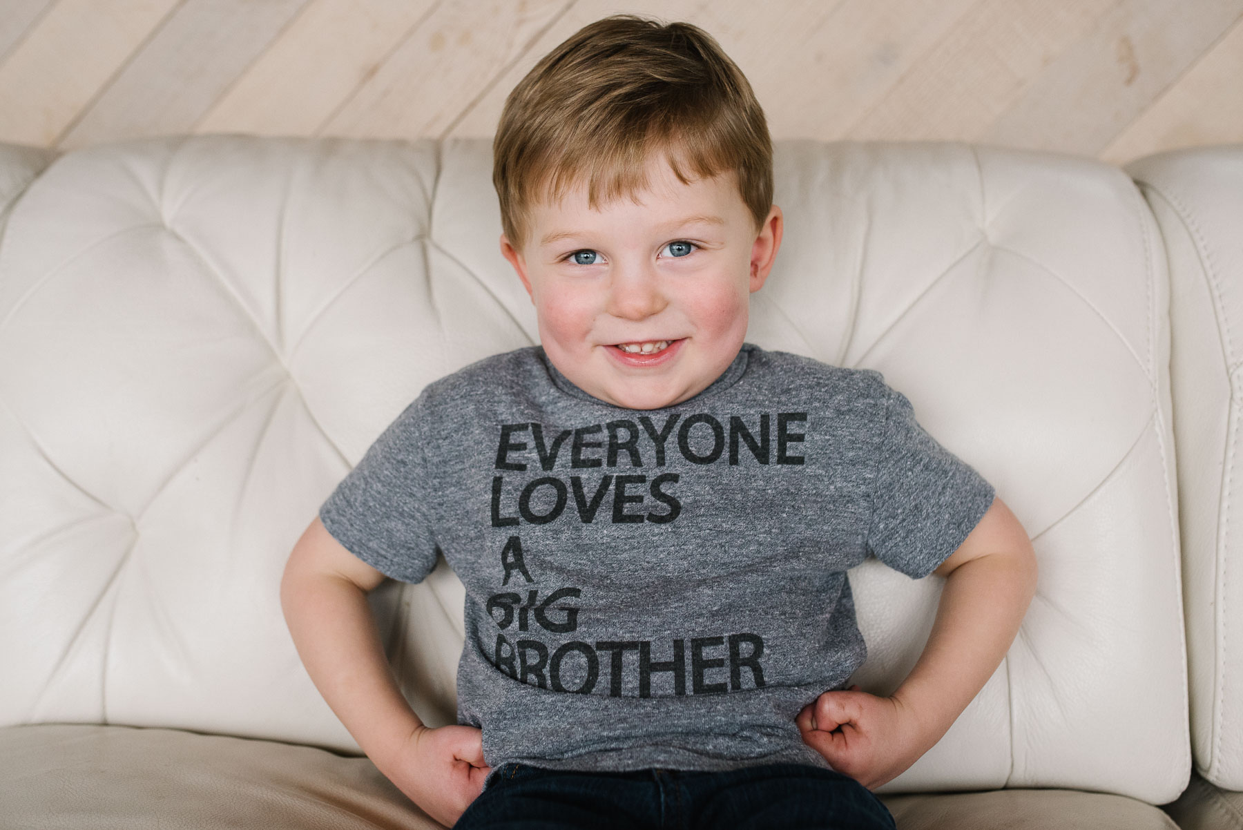 big brother wearing proud shirt